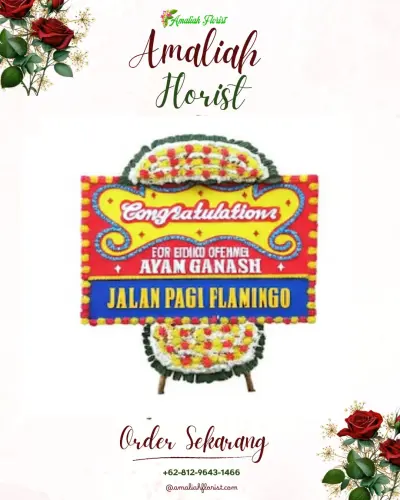 Bunga Papan Congratulation di Asam